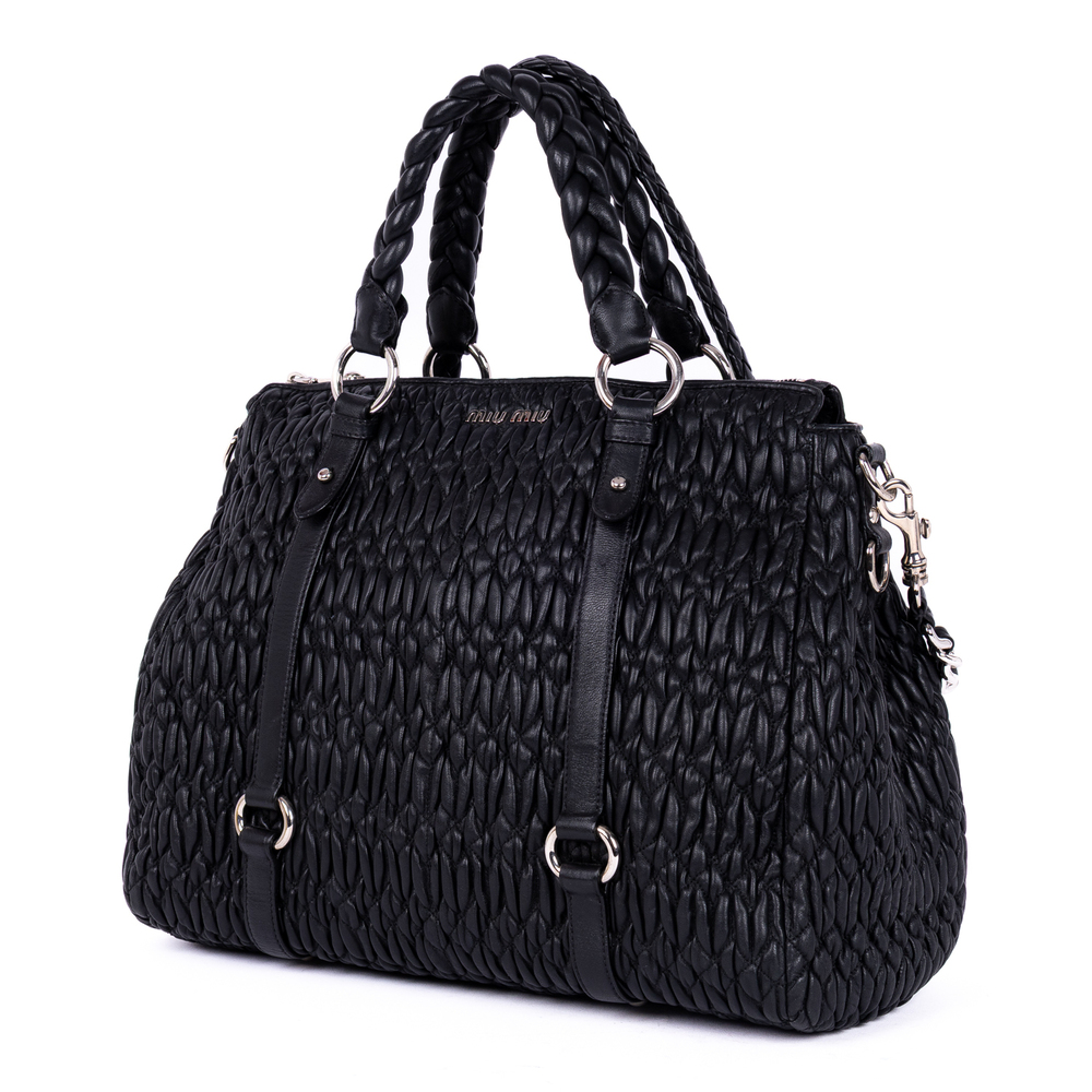 Miu Miu Cloquet Nappa Shopping Tote - Picture 2 of 11
